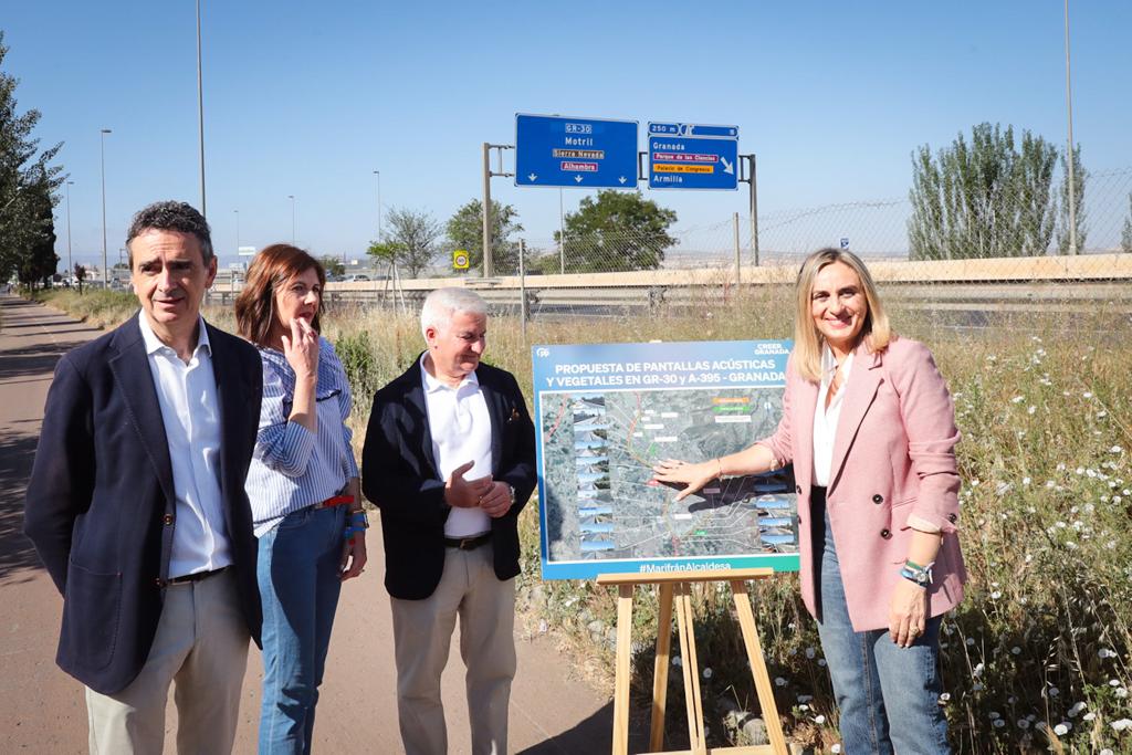Carazo reducirá el ruido y la contaminación en Granada con la instalación de pantallas acústicas y vegetales en la Circunvalación y la Ronda Sur